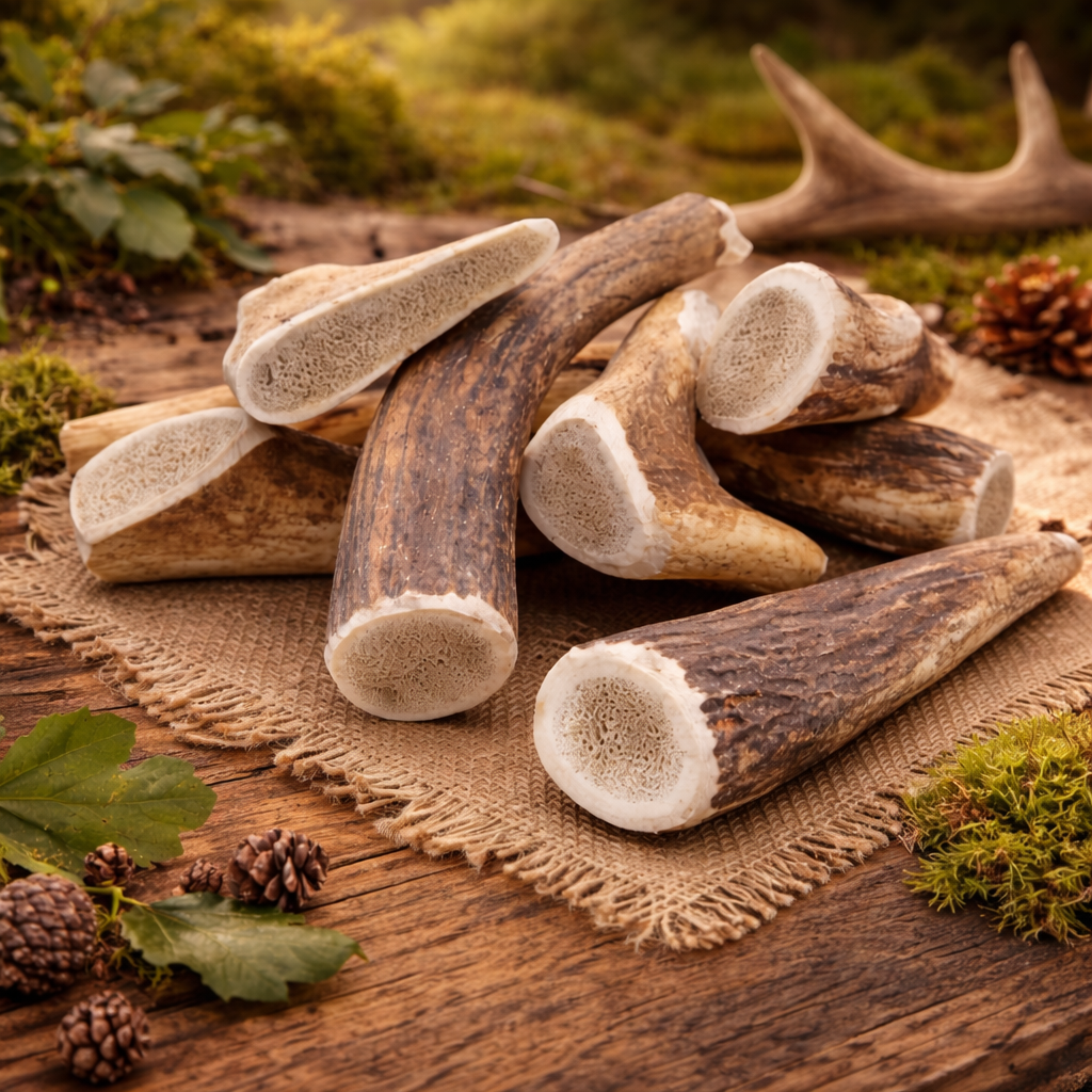Bois de cerf entier