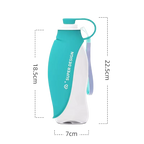 Bouteille d'eau bleu