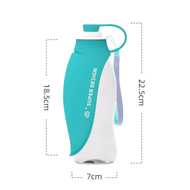 Bouteille d'eau bleu