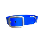 Collier biothane bleu foncé
