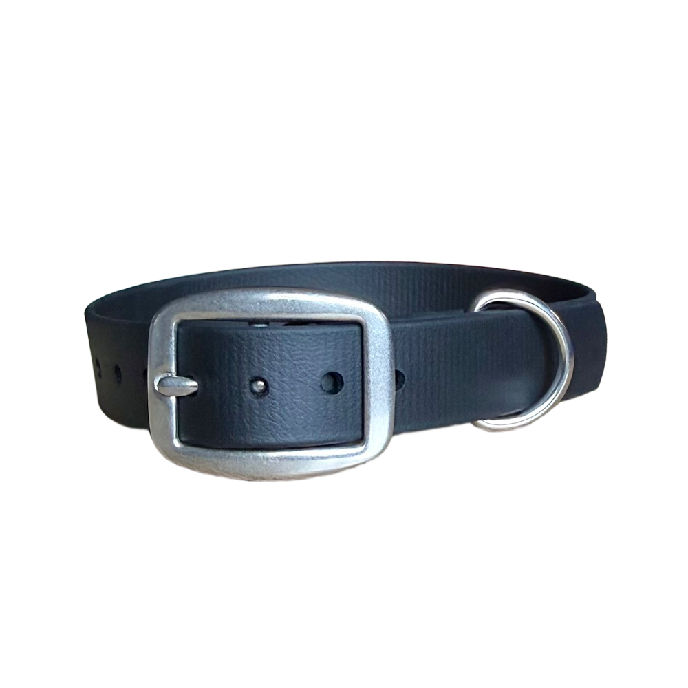 Collier biothane noir