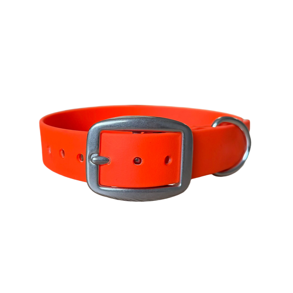 Collier biothane orange