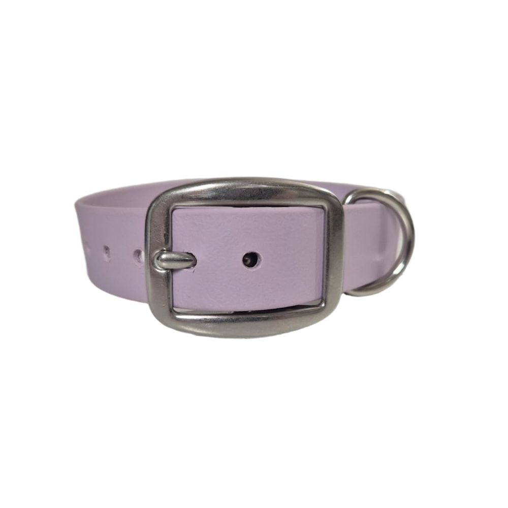 Collier biothane violet pastel