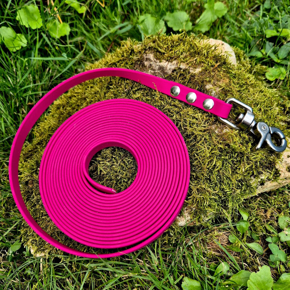 Longe biothane rose magenta